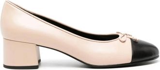 Tory Burch Cap-toe Pump 45mm - Dames - Pumps - Roze - 39 1/2 EU - Leer - Schoenen