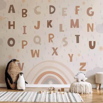 OEM Fotomural - Letras En Colores Delicados