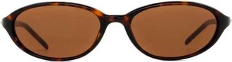 Chimi Eyewear Ovaal montuur zonnebril - Dames - Zonnebrillen - Bruin - ONE Size - Accessoires