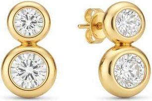 Gabi Rielle Drop Cubic Zirconia Stud Earrings in Gold at Nordstrom Rack