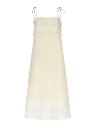 Valentino Garavani Linen Midi Dress