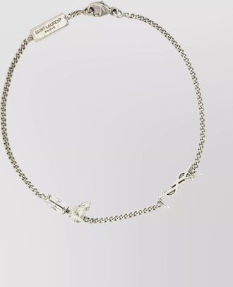 Saint Laurent rhinestone chain bracelet