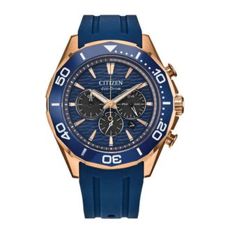 Citizen Endeavor Chronograph Quartz Blue Dial Mens Watch CA4733-00L