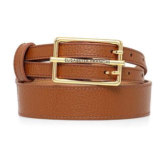 Elisabetta Franchi Belts, female, Brown, Size: XS Cintura