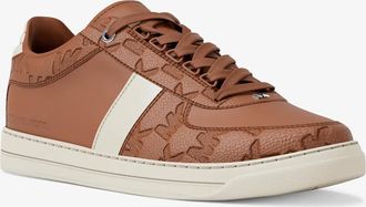 Michael Kors Brady Logo Embossed Leather Sneaker