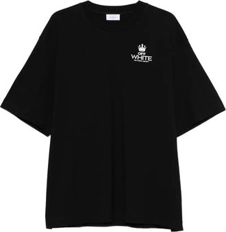 Off-white logo-print T-shirt - Black