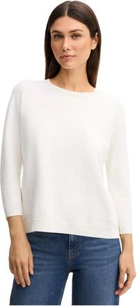 Joop Cornflower Texture Sweater - Dames - Ronde hals truien - Wit - L - Truien & Vesten
