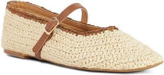 Dune London Haloha Mary Jane Flat in Natural at Nordstrom, Size 10Us