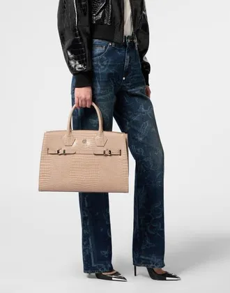 Philipp Plein Big Shopper Bag Cocco Women in Beige at Nordstrom