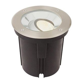 Netlighting Hoxton Outdoor 16.5W LED Recessed Ground Light Brushed Stainless Steel IP67 3000K in Grey