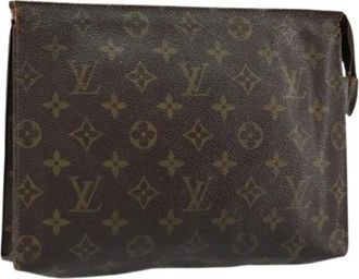 Louis Vuitton Pre-owned Clutches, female, Brown, Size: ONE SIZE Pre-owned Canvas Clutch