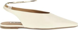 Jil Sander Leather Slingback Ballets