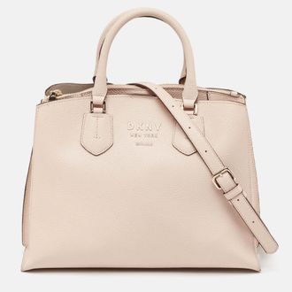 DKNY Dkny Pink Pebble Leather Noho Tote