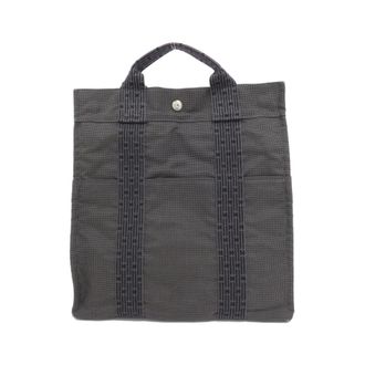 Herm&egrave;s Black Canvas Backpack (Pre-Owned)