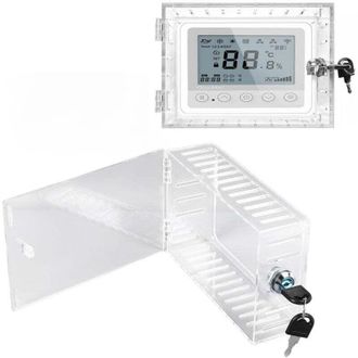 OEM Caja De Seguridad Para Termostato Con Llave, Cubierta Para Termostato Con Cerradura, Protector De Termostato De Acr&iacute;lico Transparente, Compatible Con 