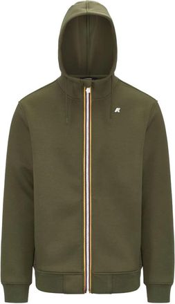 K-Way Rainier Spacer Zip-Through Sweatshirt - Heren - Vesten met rits - Groen - M - Polyester - Hoodies & sweatvesten