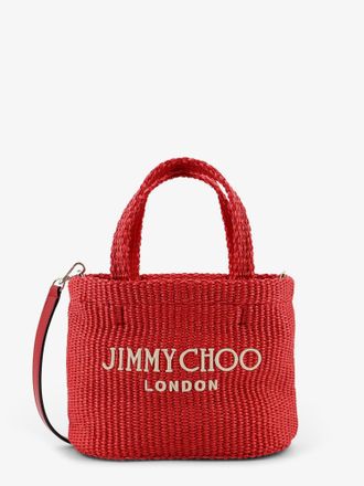 Jimmy Choo London Borsa a tracolla in rafia con logo ricamato frontale - JIMMY CHOO - gender_Woman