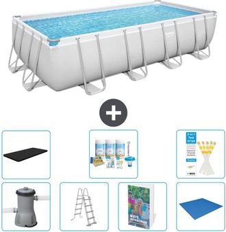 Bestway Piscina Bestway Power Steel Rectangular - 488x244x122 Cm - 8-piezas S599