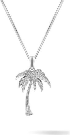 Vincero Palm Tree Pendant Necklace in Silver at Nordstrom