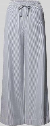 Christian Berg Stoffhose mit elastischem Bund in Blau, Größe 36