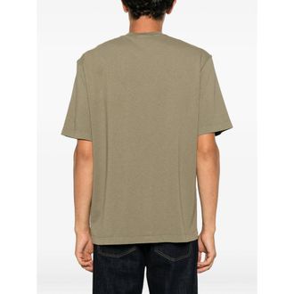Stone Island Logo-Embroidered Chest Pocket T-Shirt - Green