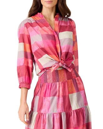 Nic+Zoe Nic+Zoe Sunset Plaid Girlfriend Shirt
