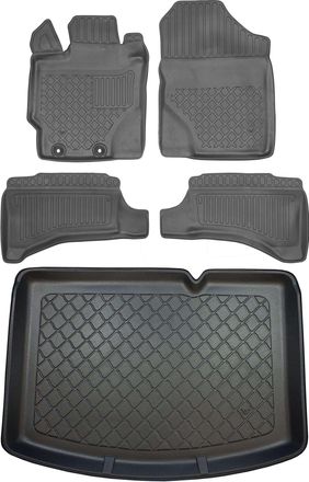 OEM Juego De Alfombrillas Para Coche Y Maletero Para Toyota Yaris Iii Hatchback (09.2011-12.2014)