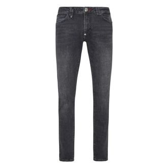 Philipp Plein Heren, Jeans, Zwart, Maat: W40 Denim