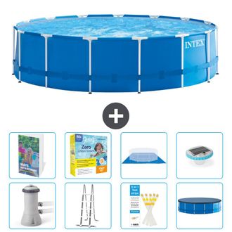 Intex Piscina Con Estructura Redonda - 457x122 Cm - 9-piezas S526