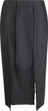 Crida Milano Barcellona Midi Rok - Dames - Midirokken - Zwart - XS - Wol - Rokken