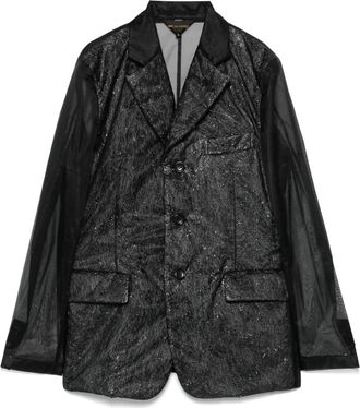 Comme Des Garçons Blazer in chiffon - Nero