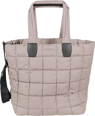 VeeCollective Quilted Eco-Friendly Tote Bag With Adjustable Strap