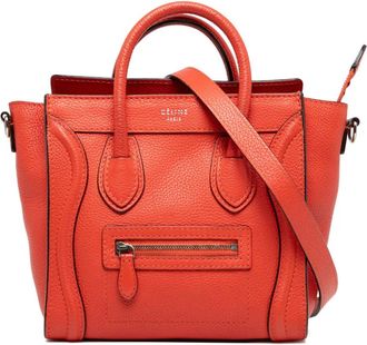 Celine Borsa tote Nano Luggage in pelle 2012 - Arancione