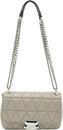 Michael Kors Pre-owned Shoulder Bags, female, Gray, Size: ONE SIZE Pre-owned Sloan crossbody