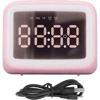 OEM Radio Despertador Con Reproductor De M&uacute;sica Mediante Tarjeta Tf, Luz Nocturna Led, Espejo Y 2 Niveles De Brillo. Ideal Para El Dormitorio O La Oficina