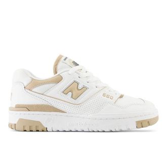 New Balance Donna 550 in Bianco/Beige, Pelle, Taglia 38