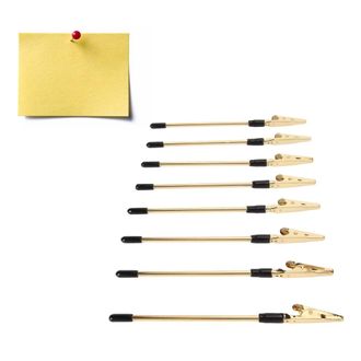 OEM 10 Portanotas De Metal Chapados En Oro, Ligeros Pero Resistentes, Perfectos Para Fiestas Y Bodas