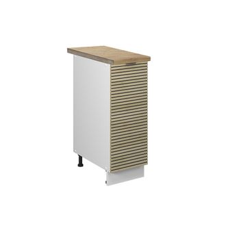 Vicco Armario De Farmacia Fame-line, Panel De Roble, 30 Cm, Et Roble, Vicco