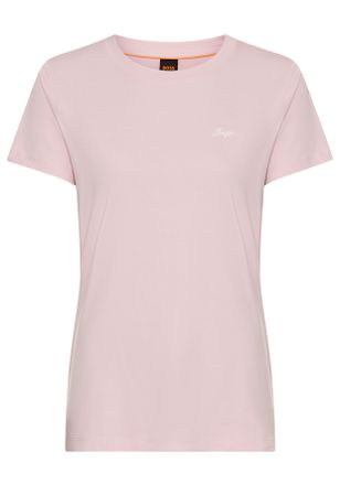 Boss Orange by Hugo Boss T-Shirt BOSS ORANGE Esogo HW Premium Damenmode, Damen, Gr. XS (34), lila (open lila 562), Single Jersey, Obermaterial: 100% Baumwolle, unifarben, regu