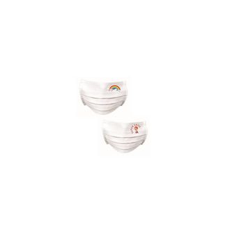 OEM 10 Pz Mascherine Bambini Sorriso Fantasie Miste M/f Idrorepellente Misura: Junior Sorriso 7-10 Anni