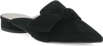 Koko + Palenki Womens Quantum Suede Mule In Black