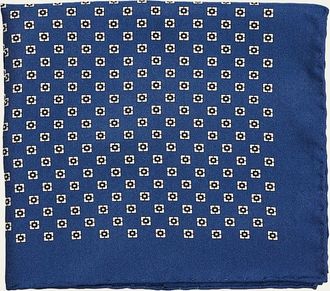Brunello Cucinelli Mens Geometric Silk Pocket Square