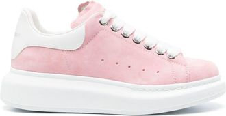 Alexander McQueen Oversized sneakers - women - Calf Leather/Calf Suede/Calf Leather/Rubber - 38 - Pink