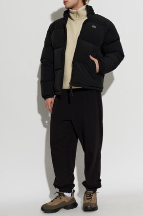Lacoste Insulated Jacket With Stand-Up Collar, Mens, Black