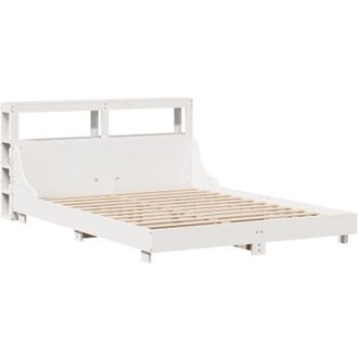 vidaXL Vidaxl - Estructura De Cama Sin Colch&oacute;n Madera De Pino Blanca 120x200 Cm