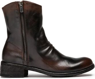 Officine Creative leather boots - women - Calf Leather/Buffalo Leather/Rubber - 35 - Brown