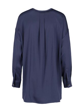 Giorgio Armani Womens Shirts Blue Silk