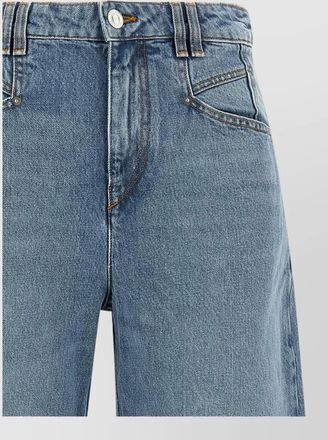 Isabel Marant denim high-rise wide-leg jeans