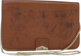 Dior Pre-owned Schoudertas - Dames - Vintage Schoudertas - Bruin - ONE Size - Leer - Vintage