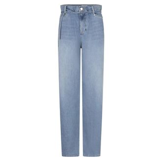 Dante6 Nash Jeans met wijde pijpen en riem - Dames - Jeans - Blauw - Maat: W30 Katoen